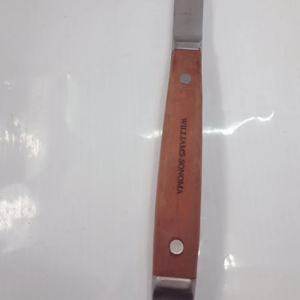 Williams-Sonoma BBQ carving slicing meat knife Grill Tool wood handle stainless